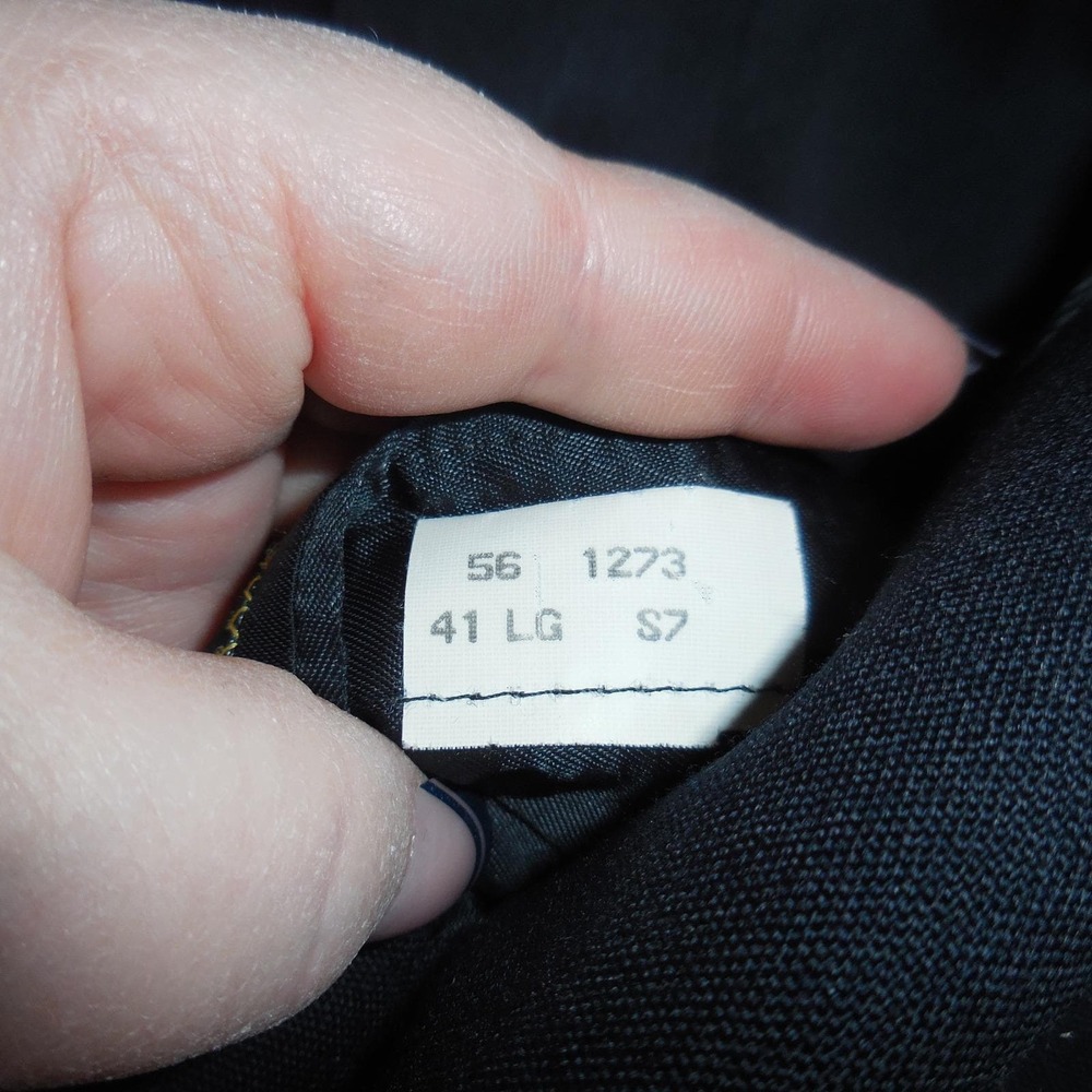 VTG‎ Brooks Brothers Brooksease Navy Blue Wool Blazer Gold Buttons 41 Long - Picture 6 of 9